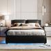 Ivy Bronx Gregorie Bed Upholstered/Faux leather in Black | Queen | Wayfair 6D33D2F5C0994E138B4C0F8BF40D8F0F