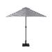 The Twillery Co.® Pierpoint 9' Market Umbrella Metal in White/Black | 92 H x 108 W x 54 D in | Wayfair 491657E8EBBF4ECF9E9C36A302AB8B4B