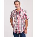 Blair Men's Haband Snap-Tastic™ Western Shirt - Red - XX - Xx