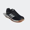 Hallenschuh ADIDAS PERFORMANCE, Gr. 45, schwarz-weiß (core schwarz, cloud weiß, gum10), Textil, Synthetik, sportlich, Schuhe, geeignet für jeden Hallensport