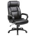 ByEUcuk Soho High-Back Leather Executive Chair Black