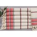Hair Drying Towel Dish Towel Embroidery Designs Red Towel Striped Towel 20x40 Inches Linen Towel Bathroom Towel Hotel Towel