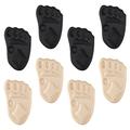 4 Pairs Shoe Inserts Foot Mat Insoles for High Heels Insoles for Flats Metatarsal Pads High-heel Shoe Pads Forefoot Half Size Cushion Half Size Pad Sweat Cloth