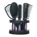 Pristin Comb Mirror Comb Women Men Tool Stand Set Brushes Salon Tool Salon Hair Brushes 5 Hair Combs Salon Tool Stand Combs Mirror Set Hair Brushes Salon Set Comb Women Set Professional Salon ZIEM