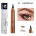 5 Colors Eyebrow Tattoo Pencil Waterproof 4 Forks Liquid Brown Long Lasting Eyebrow Cosmetic Women Beauty Makeup