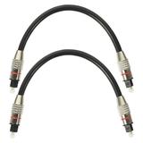 2 Pcs Audio Optical Cable Tvs Audio Cable for Tv Fiber Optic Wire Home Theater Audio Cord