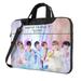 Kpop BTS Laptop Bag Laptop Case Computer Notebook Briefcase Messenger Bag With Adjustable Shoulder Strap 14 Inch