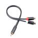 Dadypet Audio Cable Y-Adapter Splitter Cable Audio Cable 1 Male 2 Stereo Audio Y-Adapter Splitter RCA Audio Y-Adapter Male 2 Female Splitter Cable RCA 0. RCA 1 Male Splitter Y-Adapter RCA