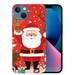 COMIO Cute Christmas Case for iPhone 15â€œ Red 3D Doll Snowman Elk Merry Christmas Pattern Soft Silicone Pretty Flexible Protective Funda for Kid Girls Women