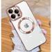 Ultra Slim Protective Case Slip Resistant iPhone Case Rose Gold Impact Camera Case with Built-in Magnetic Ring Stand Phone Case Military Grade Shockproof Protective Phone Case (iPhone 14 Pro)