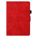 Embossed Tower/Flower Case for Kindle (11th Generation) - Lightweight Protective PU Leather/TPU Case with Card Slots Cute Folio eBook Reader Cover for 2022 Release Kindle 11th Generation 6 Red