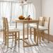 Farmhouse Counter Height 5-Piece Dining Table Set with 1 Rectangular Dining Table and 4 Dining Chairs for Small Places