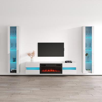 Metro BL-EF Floating Fireplace Entertainment Center