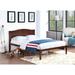 Full Size Bed Frame with Headboard - Modern Minimalistic Design, Sturdy Pine Wood, 12 Slats, Under-Bed Storage