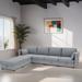 Modular Sectional Sofa U Shaped Modular Couch with Reversible Chaise Modular Sofa Sectional Couch with Storage Seats, Gray