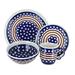 Blue Rose Polish Pottery Zaklady Dinnerware (16 PC)