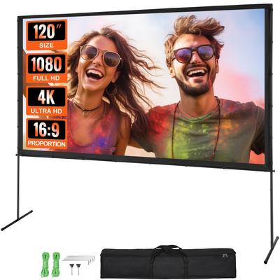 VEVOR Projector Screen with Stand,for Home Theater Cinema Backyard Movie Night