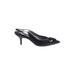 Nina Heels: Pumps Kitten Heel Cocktail Party Black Solid Shoes - Women's Size 10 - Open Toe