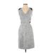 J.Crew Factory Store Casual Dress - Sheath: Gray Jacquard Dresses - Women's Size 00