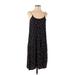 Madewell Casual Dress - Mini Scoop Neck Sleeveless: Black Dresses - Women's Size 0