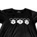 Disney Tops | Disney Playful Mickey Mouse Tee Peek-A-Boo Kiss Black And White Size Large | Color: Black | Size: L