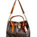 Michael Kors Bags | Michael Kors Brown Monogram Handbag Leather & Gold Tone Chain Shoulder Strap | Color: Brown | Size: Os