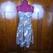 American Eagle Outfitters Dresses | American Eagle Outfitters Dress Spaghetti Strap Spring Flowers Size 8 | Color: Gray | Size: 8