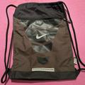 Nike Bags | Brand New Nike Drawstring Bag With Divider Inside And Outside Zipper Pocket | Color: Black/Green | Size: Os