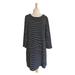 J. Crew Dresses | J Crew Striped Shift Dress | Color: Black/White | Size: L