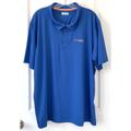 Columbia Shirts | Columbia Pfg Shirt Men's Xl Short Sleeve Polo Collared Logo Pullover Blue | Color: Blue | Size: Xl