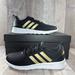 Adidas Shoes | Adidas Women's Qt Racer 2.0 Running Shoes Sneaker Black Gold Size 6 H05800 | Color: Black/Gold | Size: 6