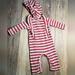 Jessica Simpson Bottoms | Jessica Simpson Baby's Ribbed One Piece Jumper With Hat Size 0-3 Months | Color: Pink/White | Size: 0-3mb