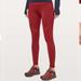 Lululemon Athletica Pants & Jumpsuits | Lululemon Keep The Fleece Tight *28", Dark Sport Red, Size 4 | Color: Red | Size: 4