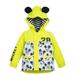 Disney Jackets & Coats | Disney Mickey Mouse Package Rain Jacket With Attached Carry Bag For Kids Size 2 | Color: Black/Yellow | Size: Kids Size 2