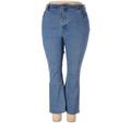 Lauren Jeans Co. Jeans - High Rise Boot Cut Boyfriend: Blue Bottoms - Women's Size 18 - Medium Wash