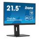 iiyama Prolite XUB2293HSU-B6 54,5cm 21,5" IPS LED-Monitor Full-HD 100Hz HDMI DP USB2.0 Slim-Line Höhenverstellung Pivot FreeSync schwarz