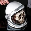 BESTWALED Creativity Skull Money Boxes Recyclable Astronaut Piggy Bank Kids Toys Cartoons Coin Piggy-Bank Resin Home Decoration Ornaments Crafts Children's Day Gifts Birthday Present