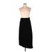 Sun Kim Casual Dress - Sheath: Black Solid Dresses - Women's Size X-Large