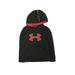 Under Armour Pullover Hoodie: Black Color Block Tops - Kids Boy's Size Small