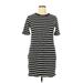 Old Navy Casual Dress - Mini: Black Stripes Dresses - Women's Size X-Large