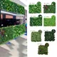 Toile de fond de mur de plante de pelouse artificielle fleurs vertes artificielles haies de
