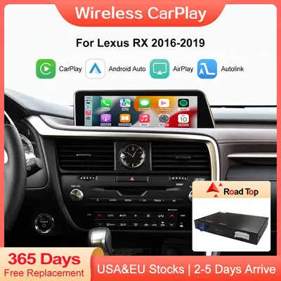 CarPlay sans fil pour Lexus RX 2016-2019 avec Android Auto Mirror Link AirPlay navigation