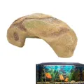 Cachette creuse en résine pour la décoration d'aquarium abri pour reptiles et poissons précieux