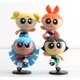 The Powerpuff Girls Blossom Engines Buttercup Anime Action Figure Toys Buttercup Model 10cm 4Pcs