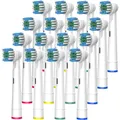 Tête de rechange pour brosse à dents électrique Oral B compatible Braun 4 pièces 8/16 pièces