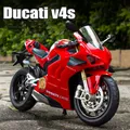 Modèle de moto Ducati Panigale V4S course en alliage Cross-country jouet de Simulation