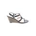 Coach Wedges: Black Print Shoes - Women's Size 9 - Open Toe