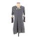 Sea New York Casual Dress - Mini: Blue Print Dresses - Women's Size Small