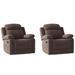 Latitude Run® 35"Wide Contemporary & Ultra Comfort Upholstered Manual Recliner Fade Resistant/Microfiber/Microsuede in Brown | Wayfair