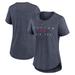 Women's Nike Heather Navy Boston Red Sox Knockout Team Stack Tri-Blend T-Shirt